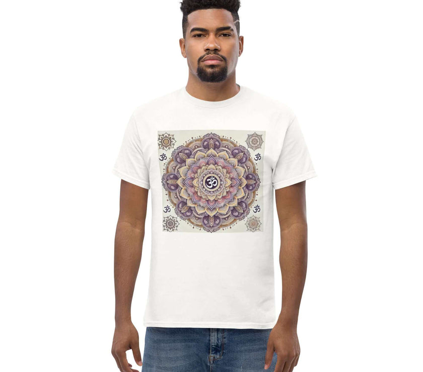 **Men's Mandala T-Shirt – Premium Quality, Stylish Casual Wear with Unique Mandala Design, Comfortable and Relaxed Fit**