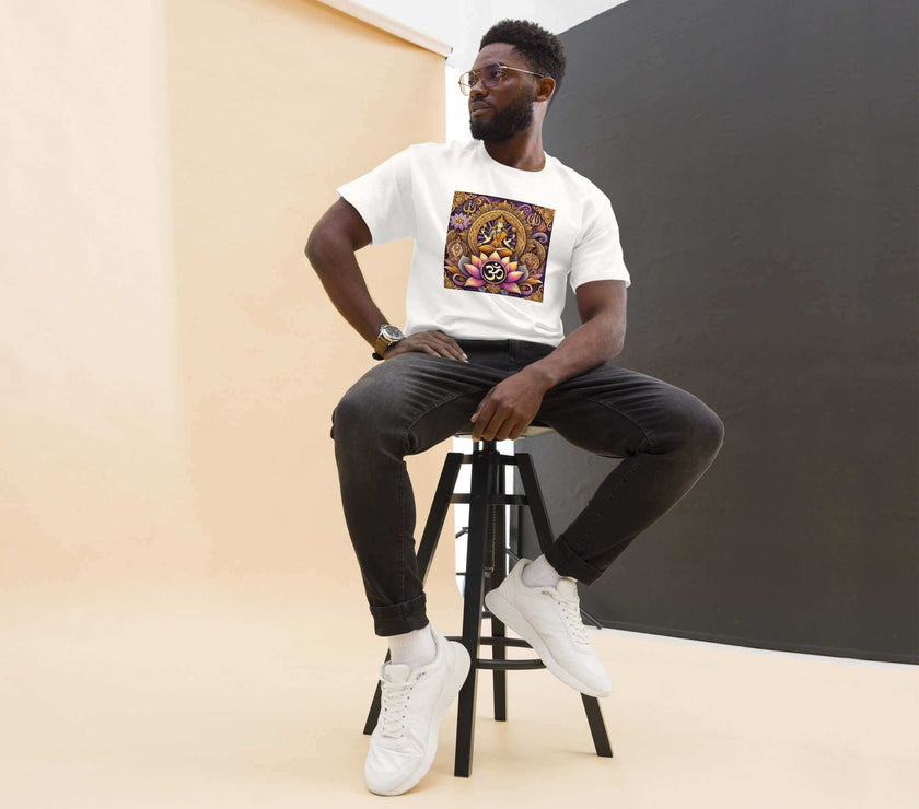 **Herren Shiva Om T-Shirt – Premiumqualität, Stilvolle Freizeitkleidung mit Einzigartigem Shiva Om-Design, Bequem und Entspannte Passform**