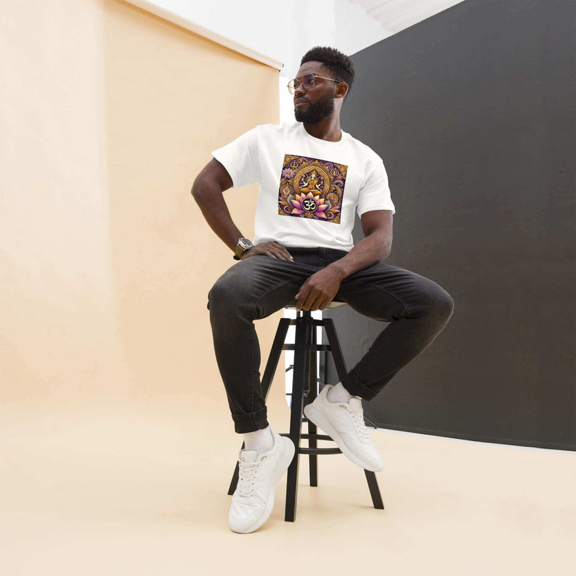 **Herren Shiva Om T-Shirt – Premiumqualität, Stilvolle Freizeitkleidung mit Einzigartigem Shiva Om-Design, Bequem und Entspannte Passform**