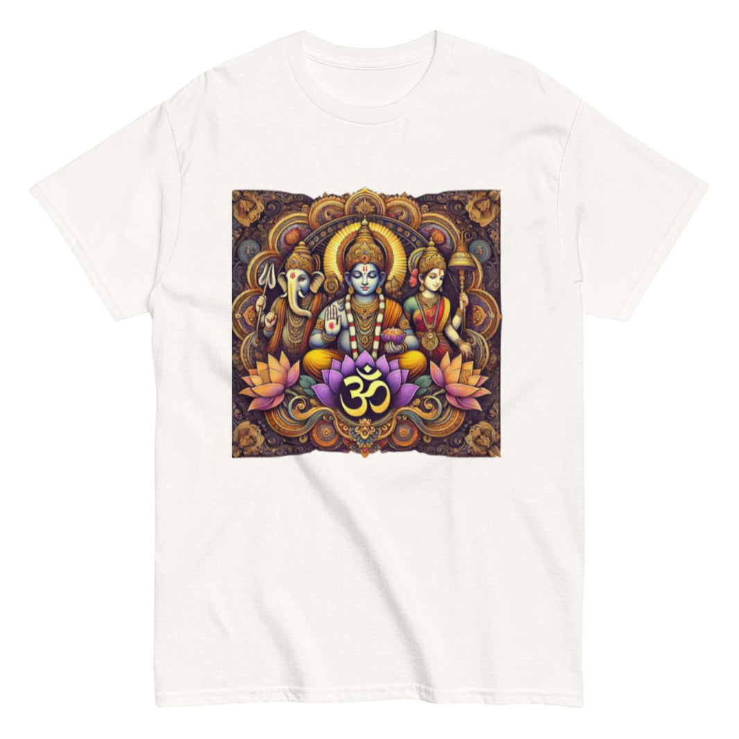 **Om der Drei Götter Herren T-Shirt – Premiumqualität, Stilvolle Freizeitkleidung mit Einzigartigem Om der Drei Götter-Design, Bequem und Entspannte Passform**