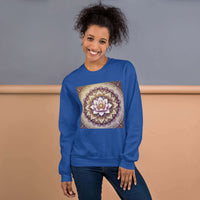 **Women's Sweater Lotus Mandala Design – Spiritual Comfort, Stylish Elegance, Yoga Wear, Meditation Fashion, Mindful Fashion**