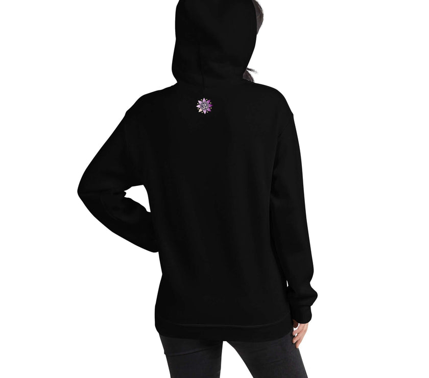 **Om Mandala Hoodie – Spiritueller Hoodie, Lila-Gold-Design, Damen Hoodie, Mandala-Kunst, Yoga-Kleidung, Meditationskleidung, Innerer Frieden, Spirituelles Geschenk, Bequeme Mode**