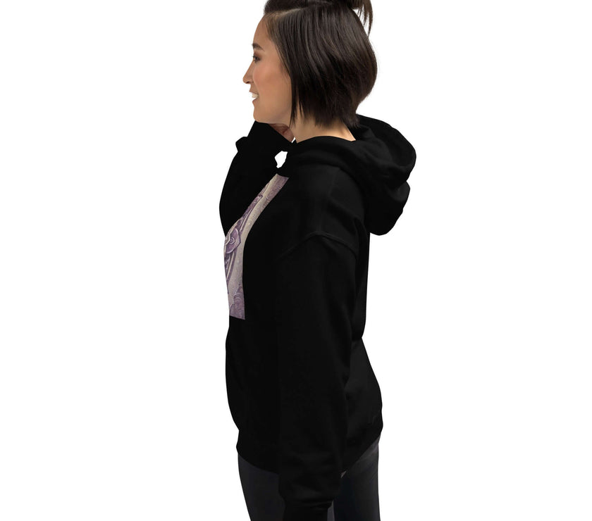 Golden Women's Buddha Mandala Hoodie, Spiritual Comfort, Boho Chic, Artistic Fashion, Mindfulness Hoodie, Meditation