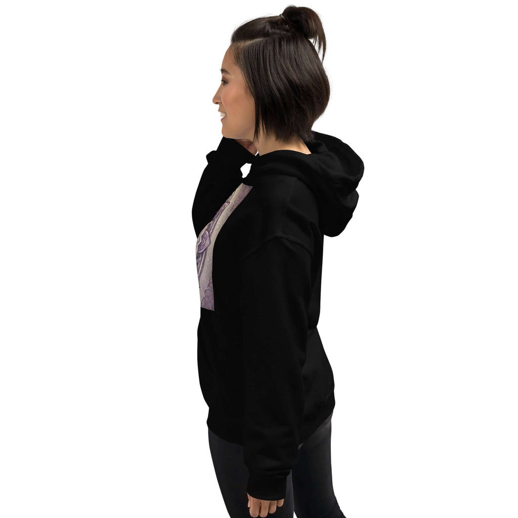 Golden Damen Buddha Mandala Hoodie, Spiritueller Komfort, Boho-Chic, Künstlerische Mode, Achtsamkeits-Hoodie, Meditation SatoriSoul
