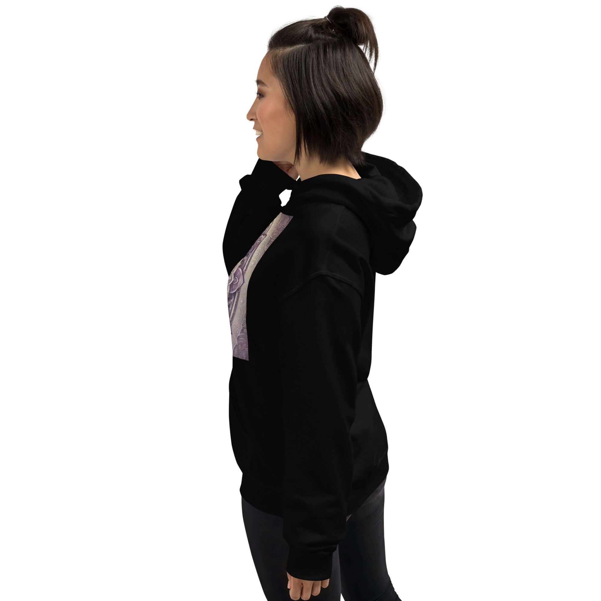 Golden Damen Buddha Mandala Hoodie, Spiritueller Komfort, Boho-Chic, Künstlerische Mode, Achtsamkeits-Hoodie, Meditation SatoriSoul