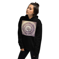 Golden Women's Buddha Mandala Hoodie, Spiritual Comfort, Boho Chic, Artistic Fashion, Mindfulness Hoodie, Meditation