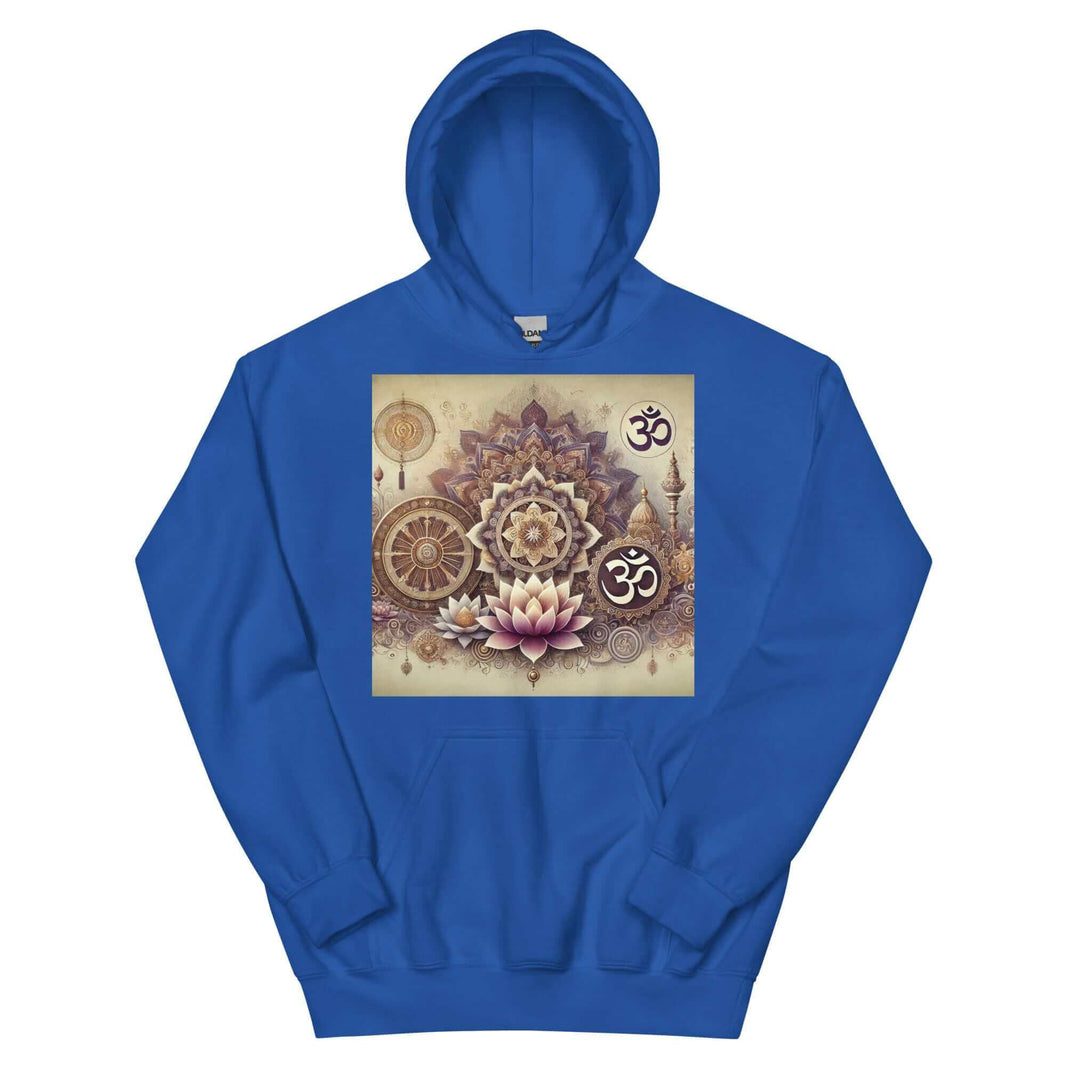 **Damen Om Altar Hoodie – Spirituell, Gemütlich & Künstlerisch, Om-Symbol, Meditation, Yoga, Boho-Chic, Bedeutungsvolle Mode**