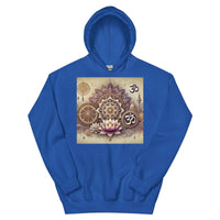 **Damen Om Altar Hoodie – Spirituell, Gemütlich & Künstlerisch, Om-Symbol, Meditation, Yoga, Boho-Chic, Bedeutungsvolle Mode**
