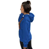 **Om of the Three Gods Hoodie – Ganesha, Shiva, Parvati Design, Spiritual, Artistic, Comfortable, Balanced Energy**