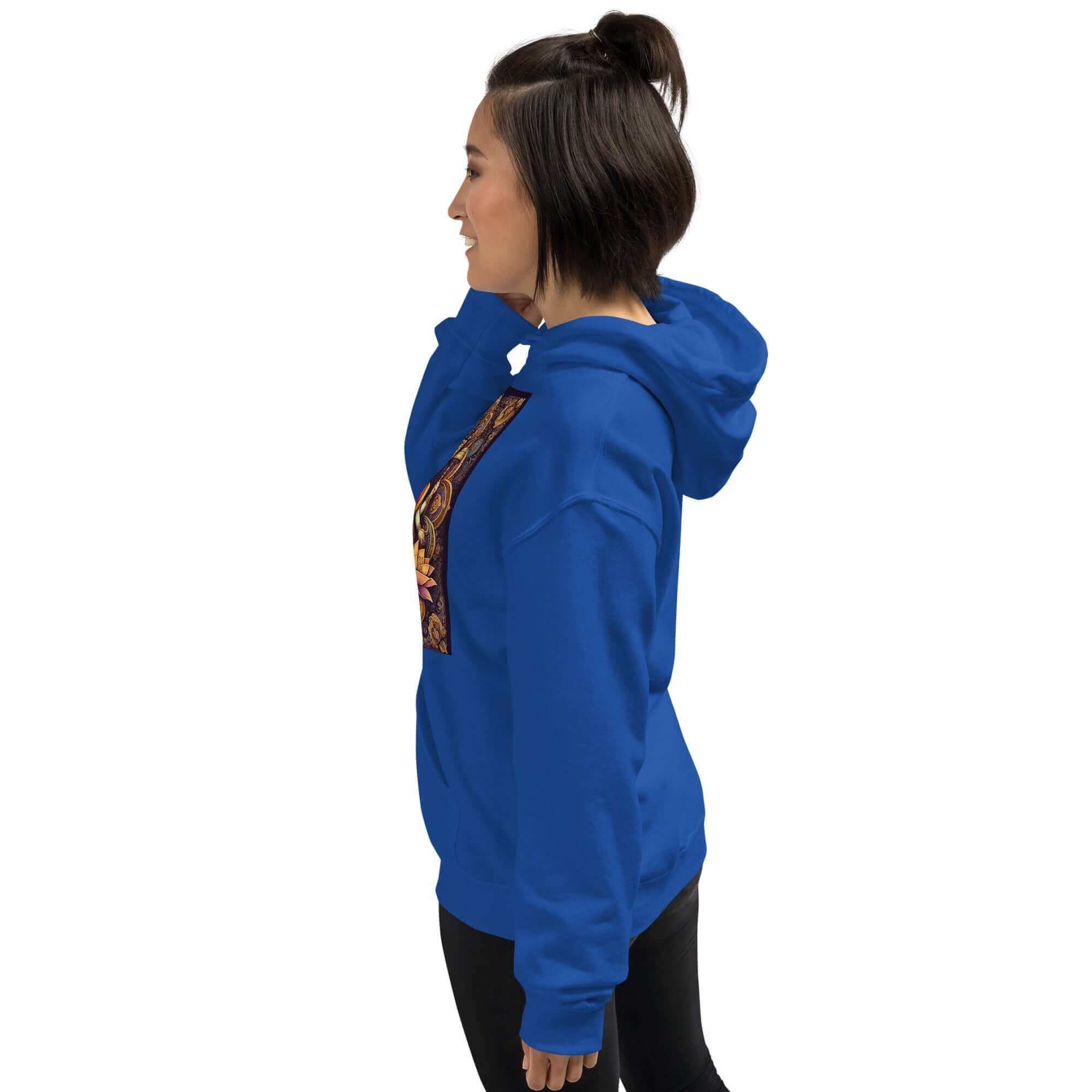**Om der Drei Götter Hoodie – Ganesha, Shiva, Parvati Design, Spirituell, Künstlerisch, Bequem, Ausgeglichene Energie** SatoriSoul