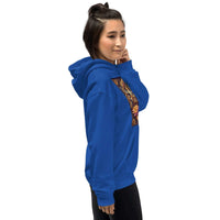 **Om of the Three Gods Hoodie – Ganesha, Shiva, Parvati Design, Spiritual, Artistic, Comfortable, Balanced Energy**
