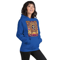 **Om Mandala Hoodie – Spiritueller Hoodie, Lila-Gold-Design, Damen Hoodie, Mandala-Kunst, Yoga-Kleidung, Meditationskleidung, Innerer Frieden, Spirituelles Geschenk, Bequeme Mode**