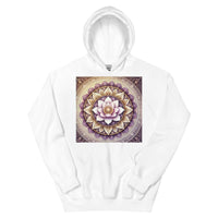**Damen Lotus Mandala Hoodie – Stilvoll, Bequem & Spirituell, Yoga, Boho, Künstlerisch, Entspannte Passform, Meditation**