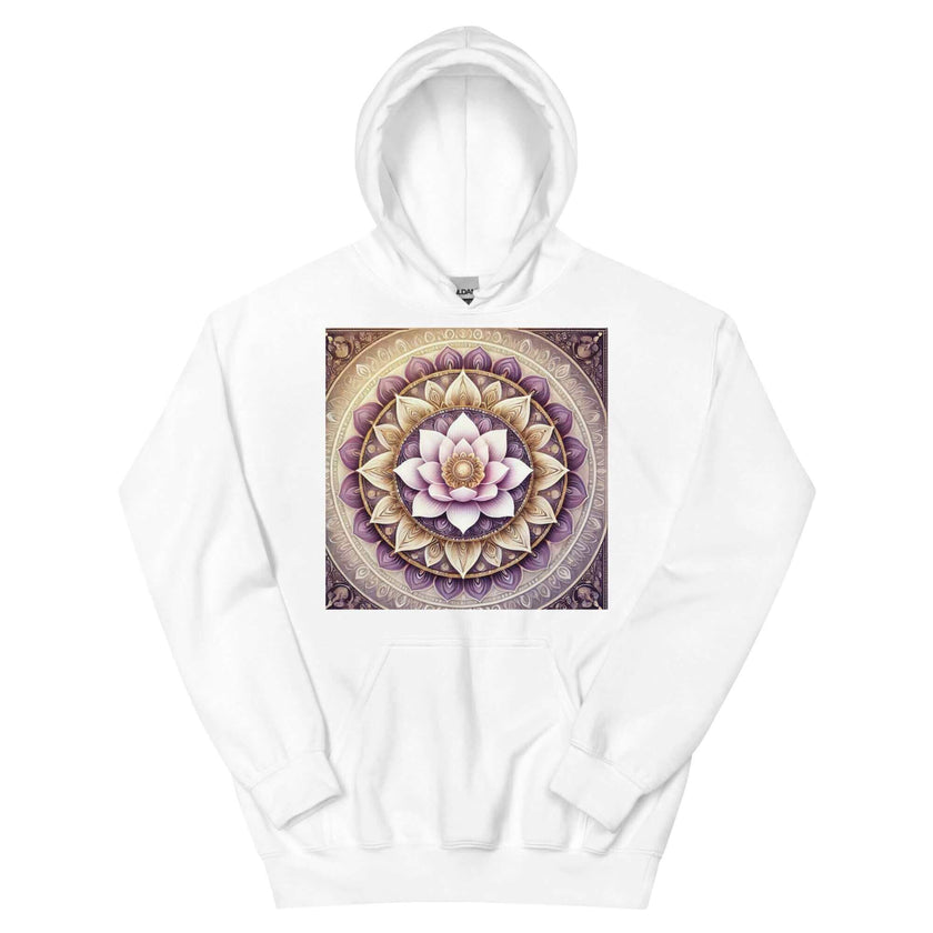 **Damen Lotus Mandala Hoodie – Stilvoll, Bequem & Spirituell, Yoga, Boho, Künstlerisch, Entspannte Passform, Meditation**