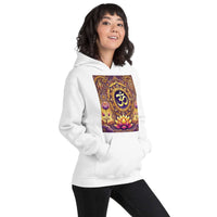 **Om Mandala Hoodie – Spiritueller Hoodie, Lila-Gold-Design, Damen Hoodie, Mandala-Kunst, Yoga-Kleidung, Meditationskleidung, Innerer Frieden, Spirituelles Geschenk, Bequeme Mode**