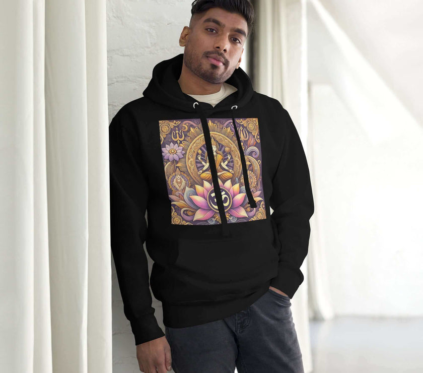 herren shiva om hoodie – premium-qualitä