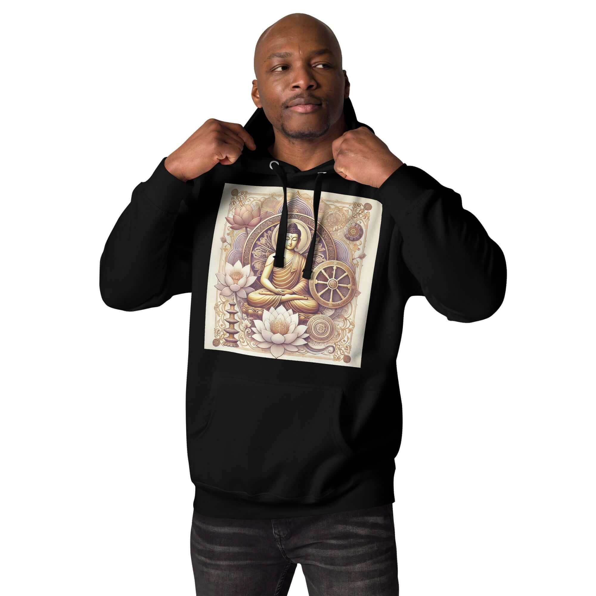 herren buddha hoodie – premium qualitä