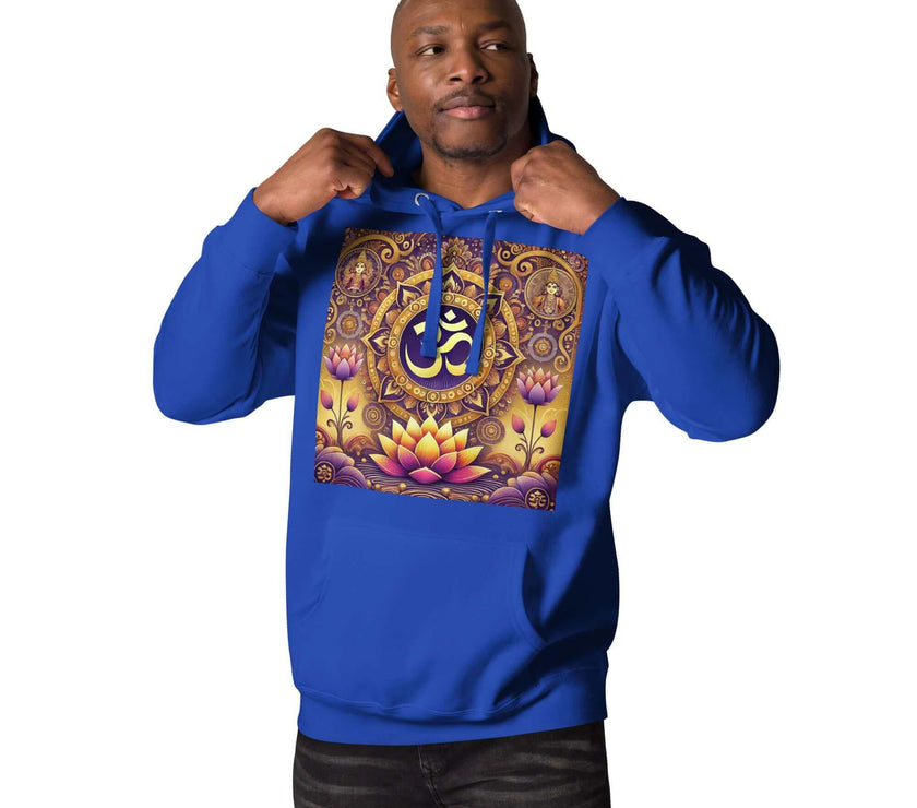 herren om lotus hoodie – premium-qualitä