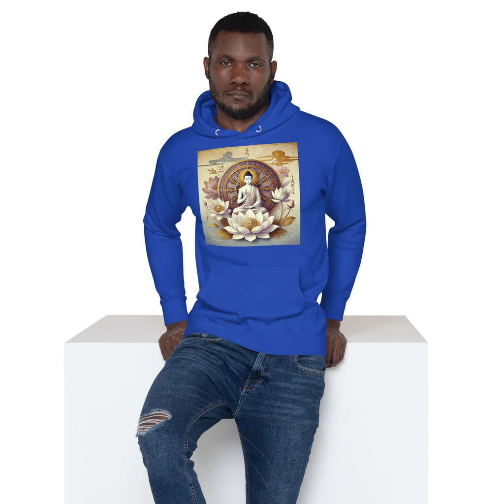 herren shiva lotus blume hoodie – premium-qualitä