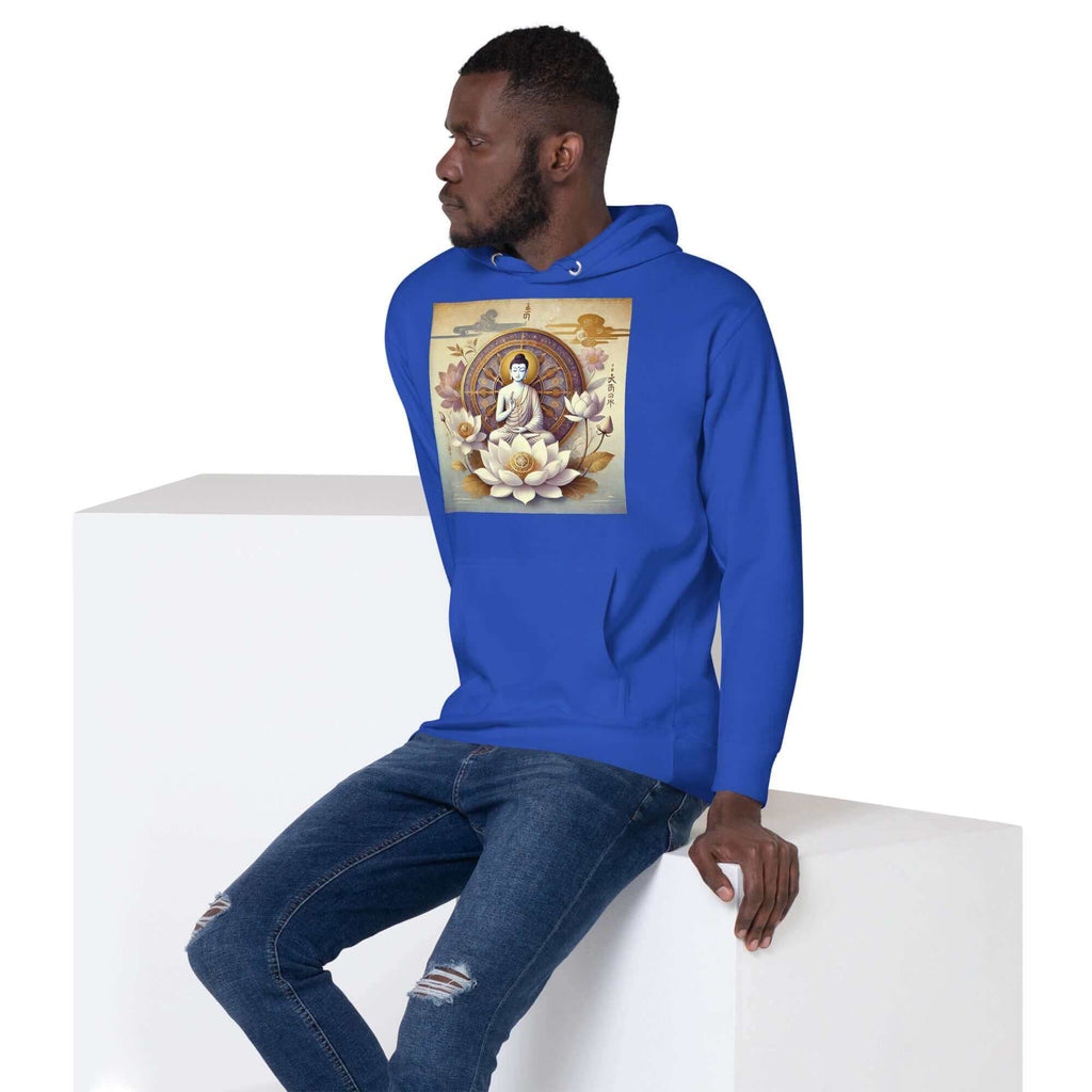 herren shiva lotus blume hoodie – premium-qualitä