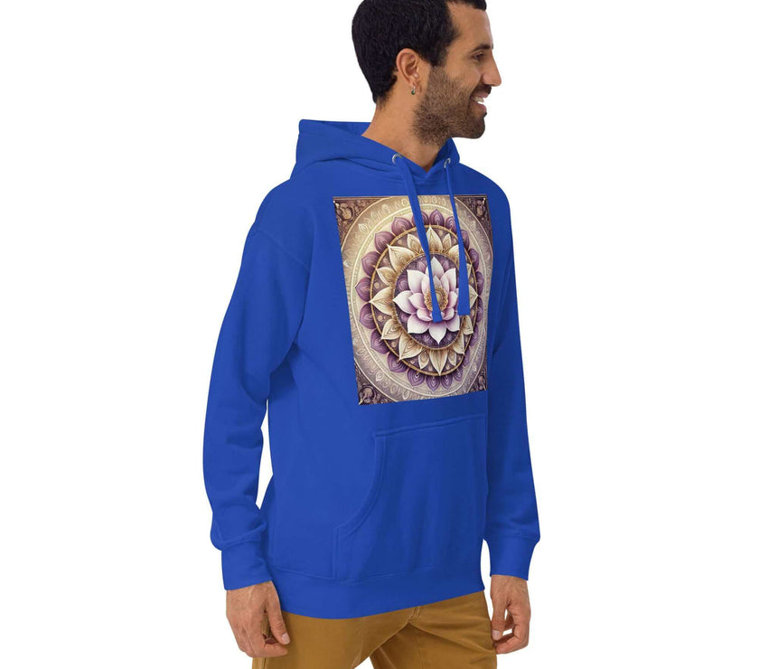 herren lotus mandala hoodie – premium qualitä