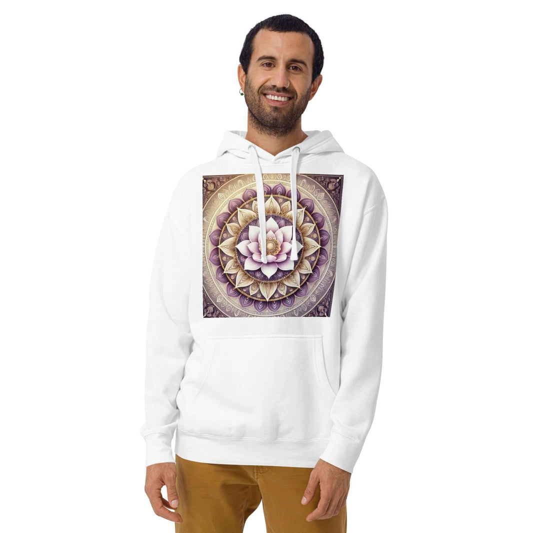 herren lotus mandala hoodie – premium qualitä