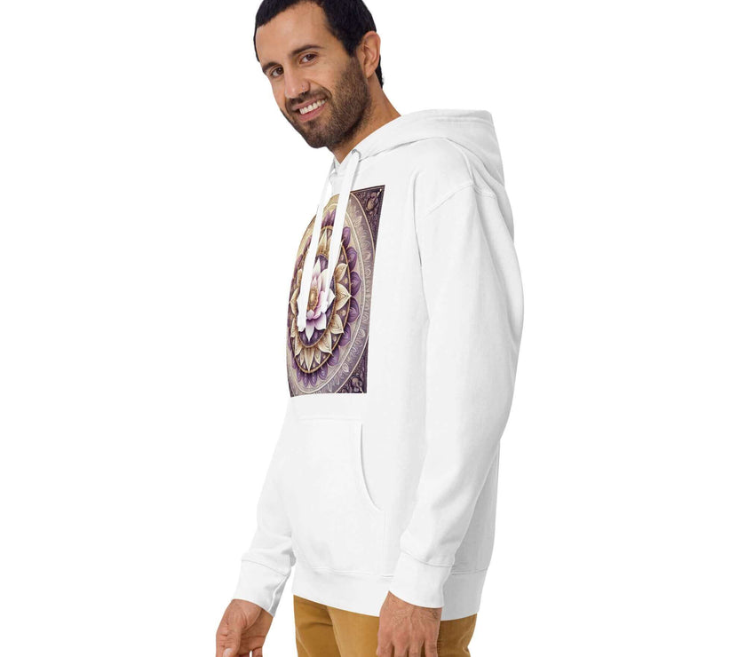 herren lotus mandala hoodie – premium qualitä