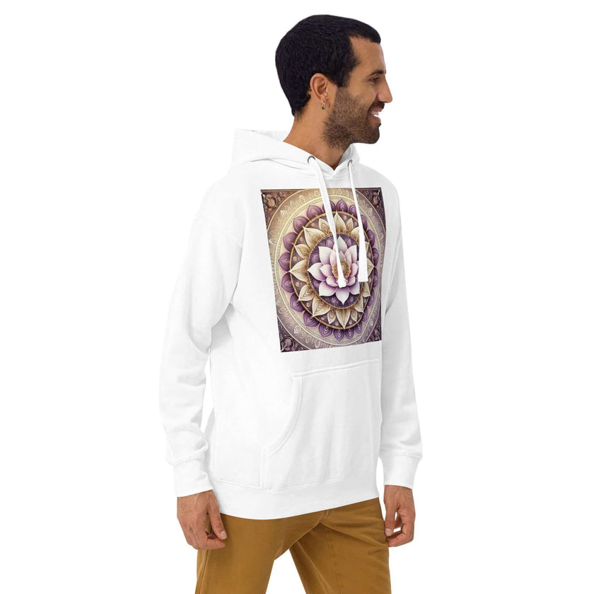 herren lotus mandala hoodie – premium qualitä