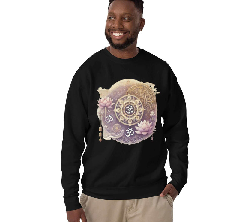 herren om mandala pullover – premium qualitä