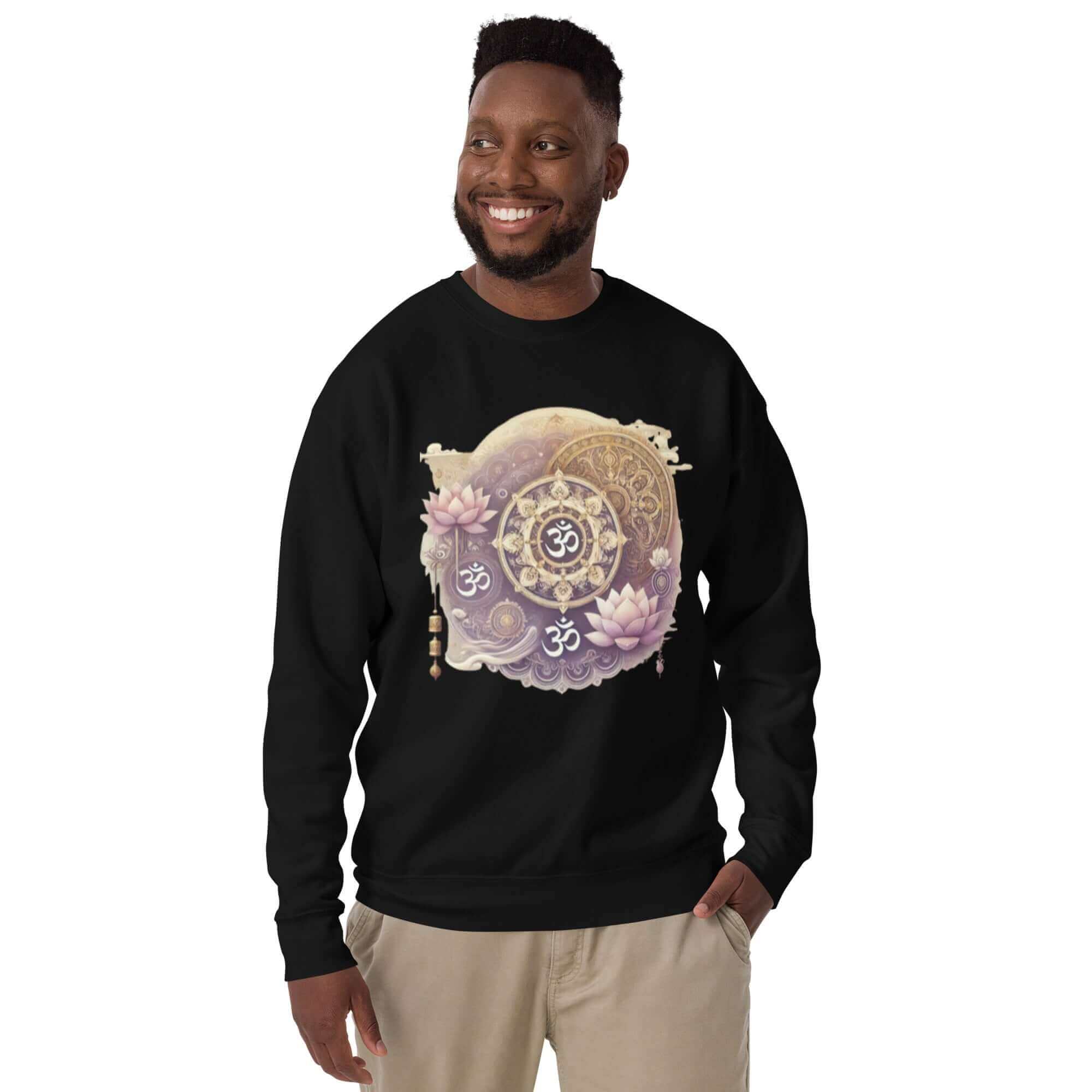 herren om mandala pullover – premium qualitä