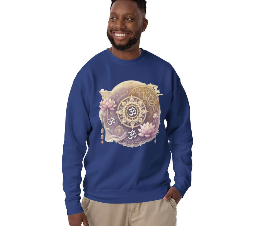 herren om mandala pullover – premium qualitä