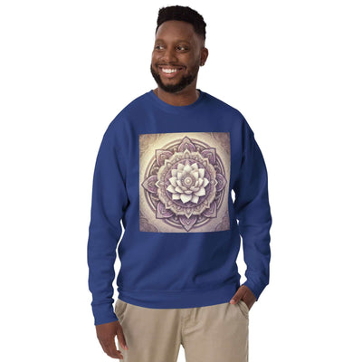 herren blumen mandala sweater – premium qualitä