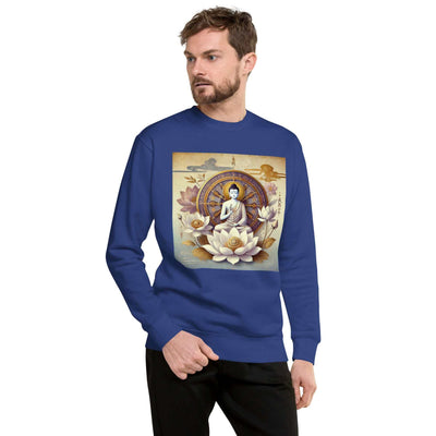 Herren Shiva Lotus Blume Pullover – Premium-Qualitä